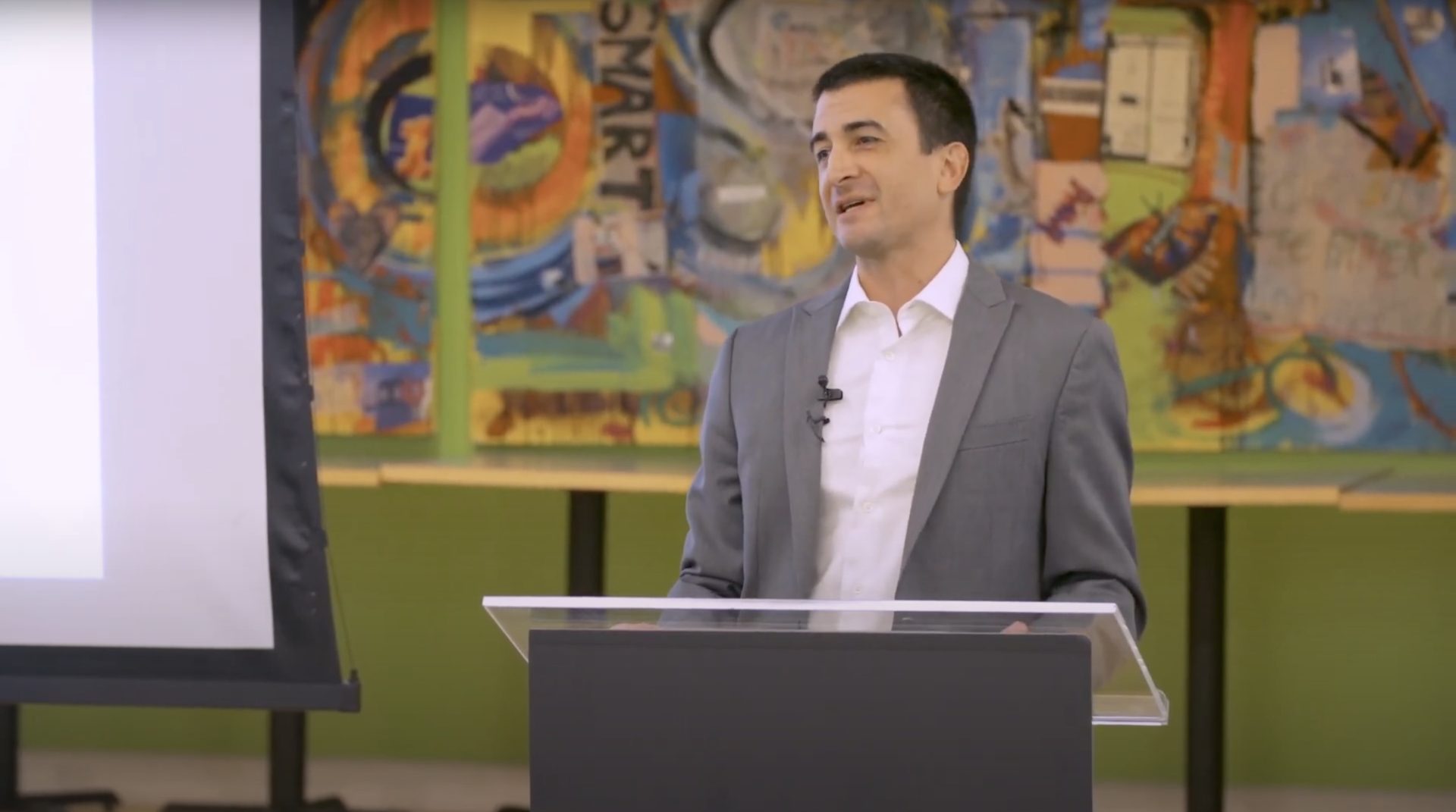 Paul Smith Rivas speaks at The Lab School